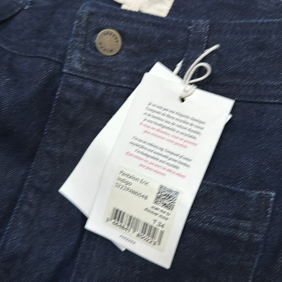 MWT Sezane ERIC Denim Trousers - Indigo - 34 FR / 2 US - Picture 3 of 15